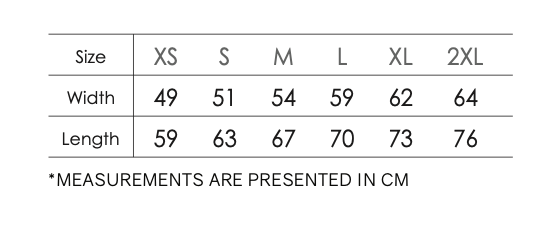 88600 Adult Full zip hooded sweatshirt size chart